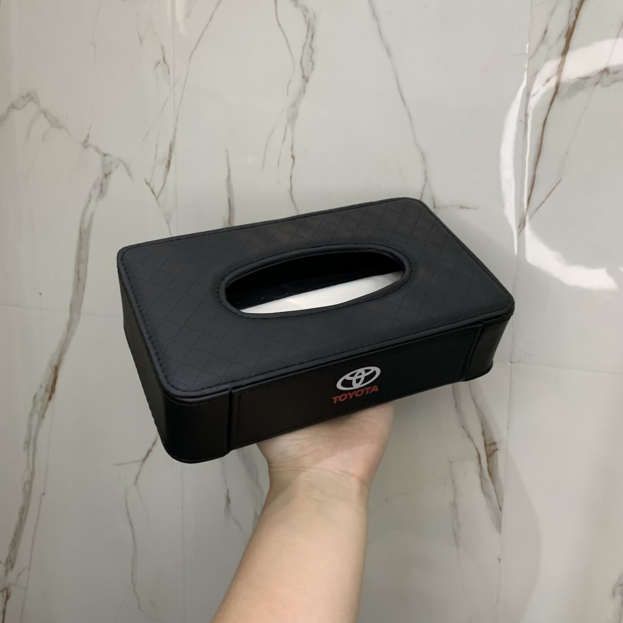 Khay đựng đồ treo ghế sau kiêm giá đỡ điện thoại đủ logo hãng