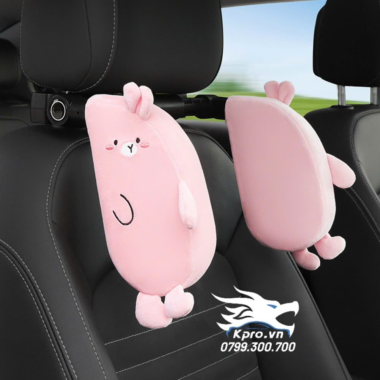 Tựa đầu ô tô 2 bên hình thú đáng yêu cho bé