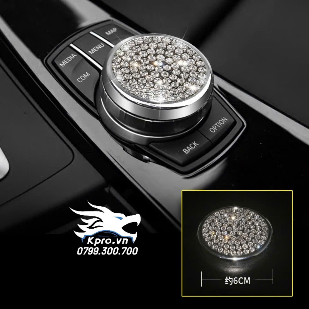 Nắp Núm Nghe Nhạc Lớn - BMW Series 1, 3, 5 / BMW GT7 / BMW X3, X4, X5, X6