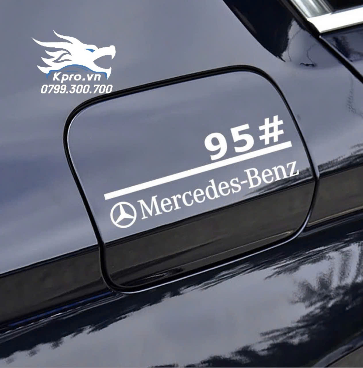 Decal nắp xăng ô tô có logo