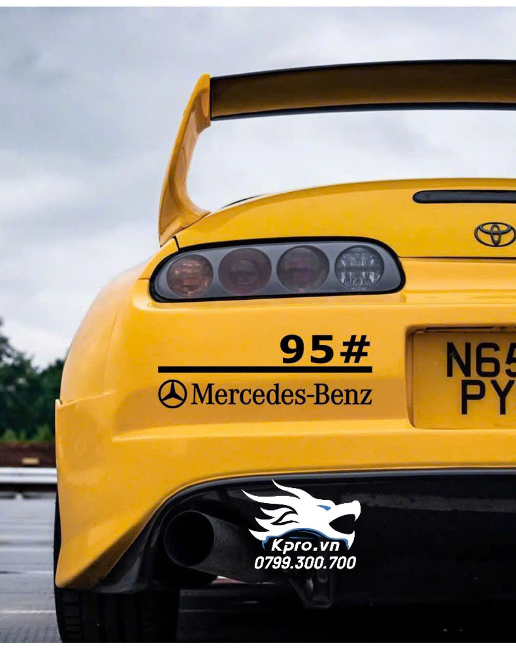 Decal nắp xăng ô tô có logo