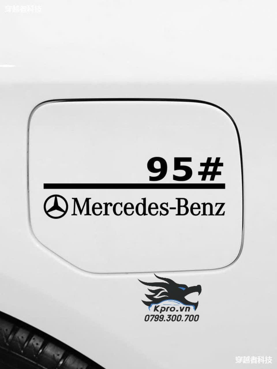 Decal nắp xăng ô tô có logo