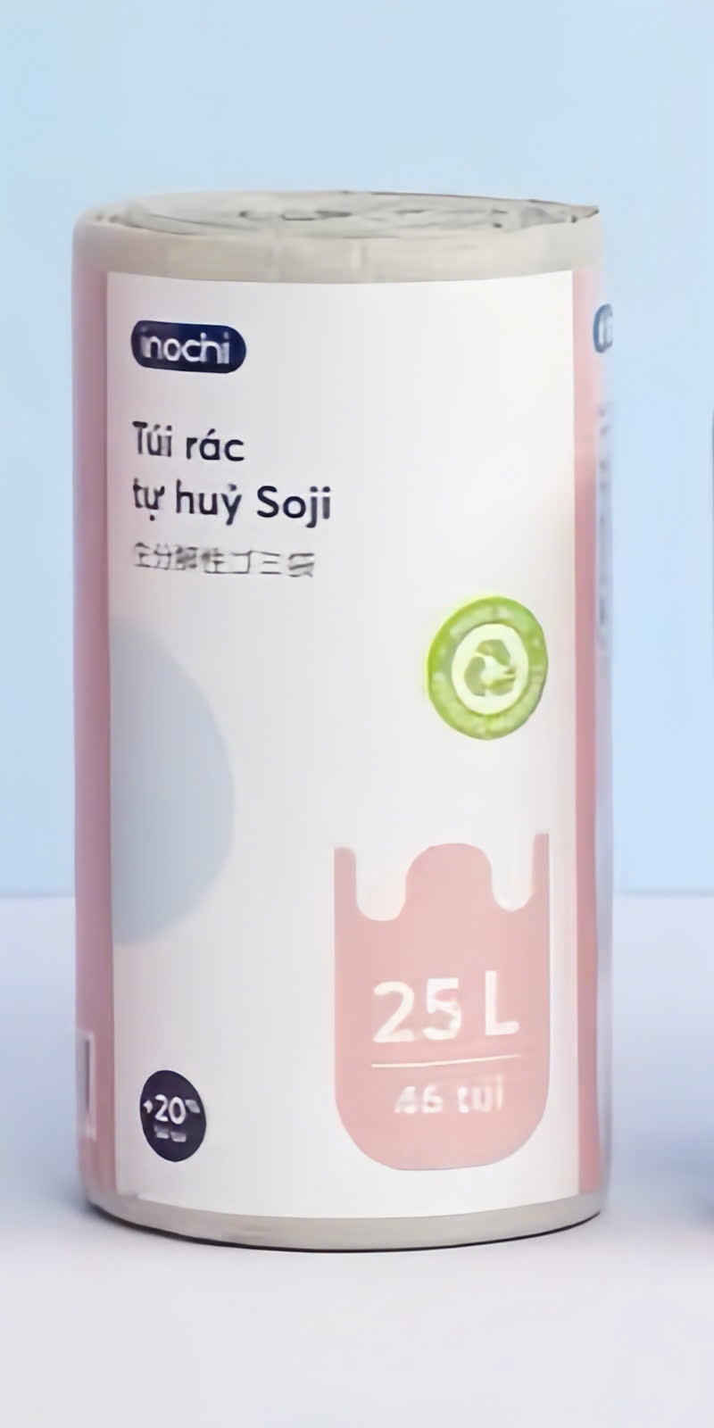 Túi rác tự huỷ Soji 25L x 46 túi (Túi miệng lượn sóng)