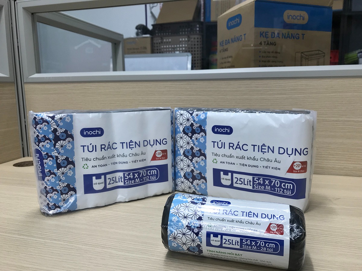 Lô túi rác tiện dụng Soji 4 x 10L www.inochi.shop