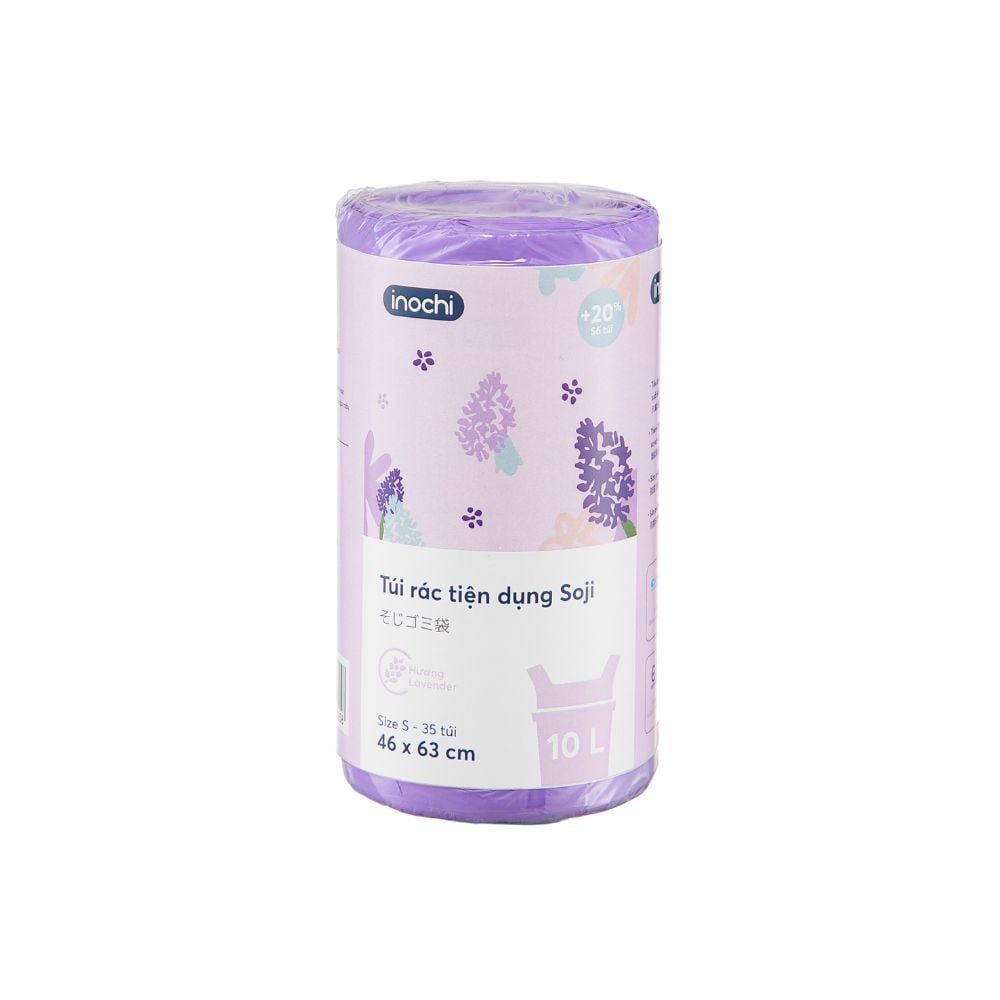 Túi rác tiện dụng Soji 10L x 35 túi (Size S) Hương Lavender
