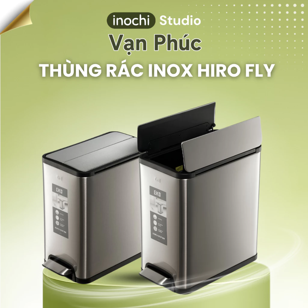 Thùng rác Inox Hiro Fly