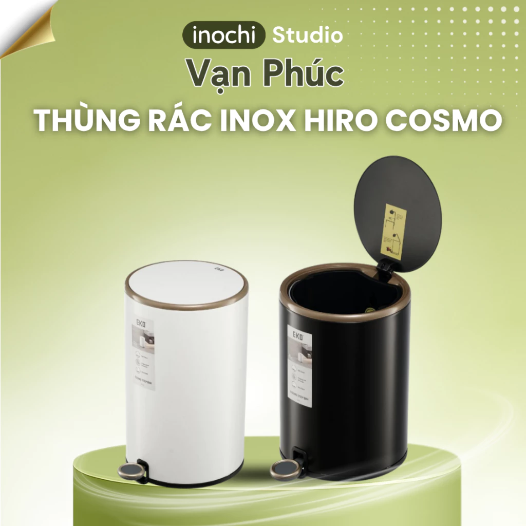 Thùng rác inox Hiro Cosmo