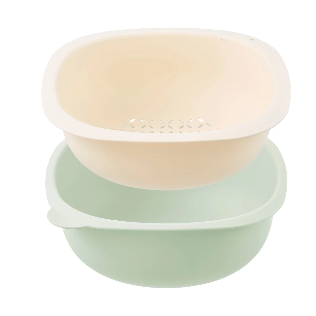 Bộ thau rổ xếp chồng Yoko Nest 25cm + 28cm