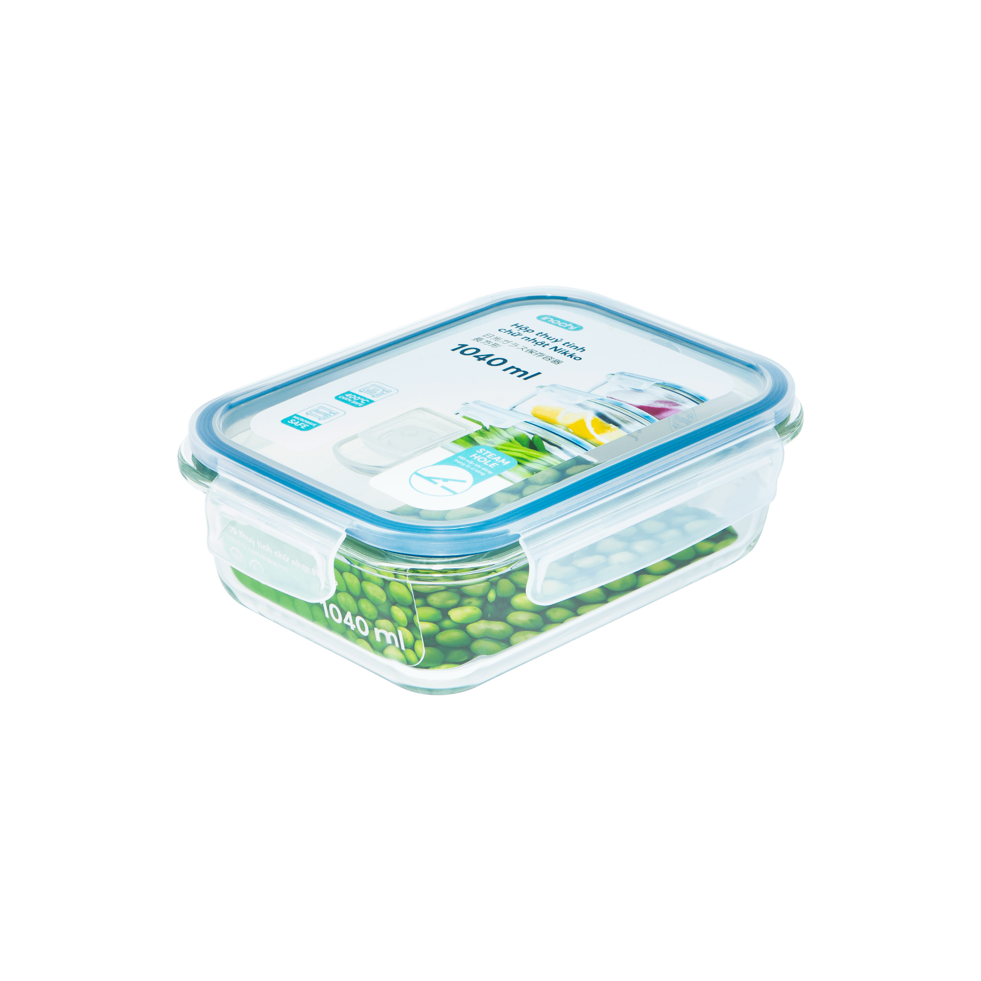 Hộp thuỷ tinh chữ nhật Nikko 1040 ml