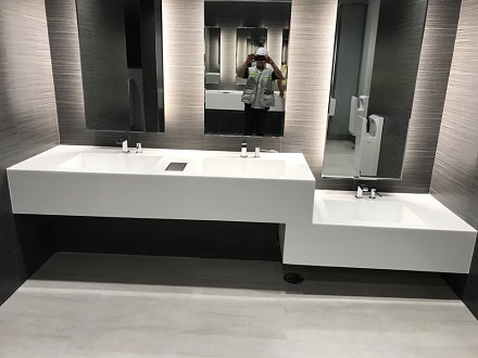 Đá nhân tạo solid surface ốp Lavabo