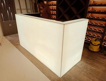 Đá Solid surface korean xuyên sáng