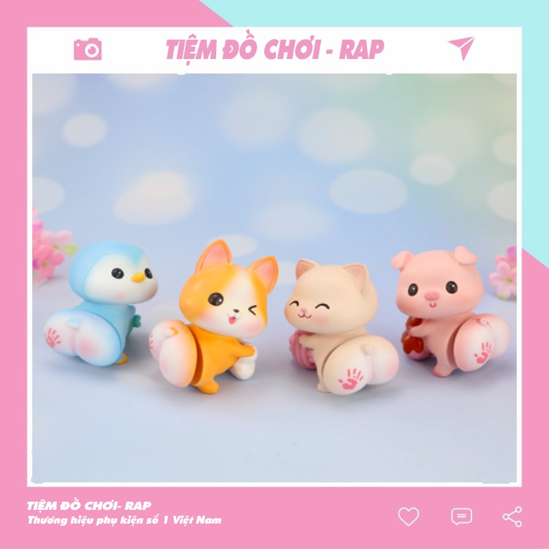 Set 4 mô hình mèo lắc mông in hình bàn tay nhiều màu dễ thương trang trí  góc học tập làm việc taplo ô tô  Ráp Tiệm đồ chơi Ráp