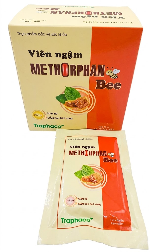 methorphan-bee-traphaco-vien-ngam-giam-ho-dau-rat-hong-hop-10tui-6vien