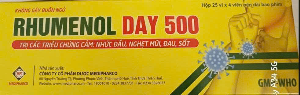 rhumenol-day-500-medipharco-h-100v