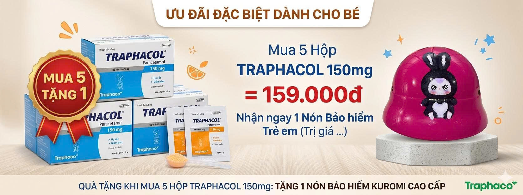 mua-5hop-traphacol-150mg-159-000d-duoc-tang-1-non-bao-hiem-tre-em