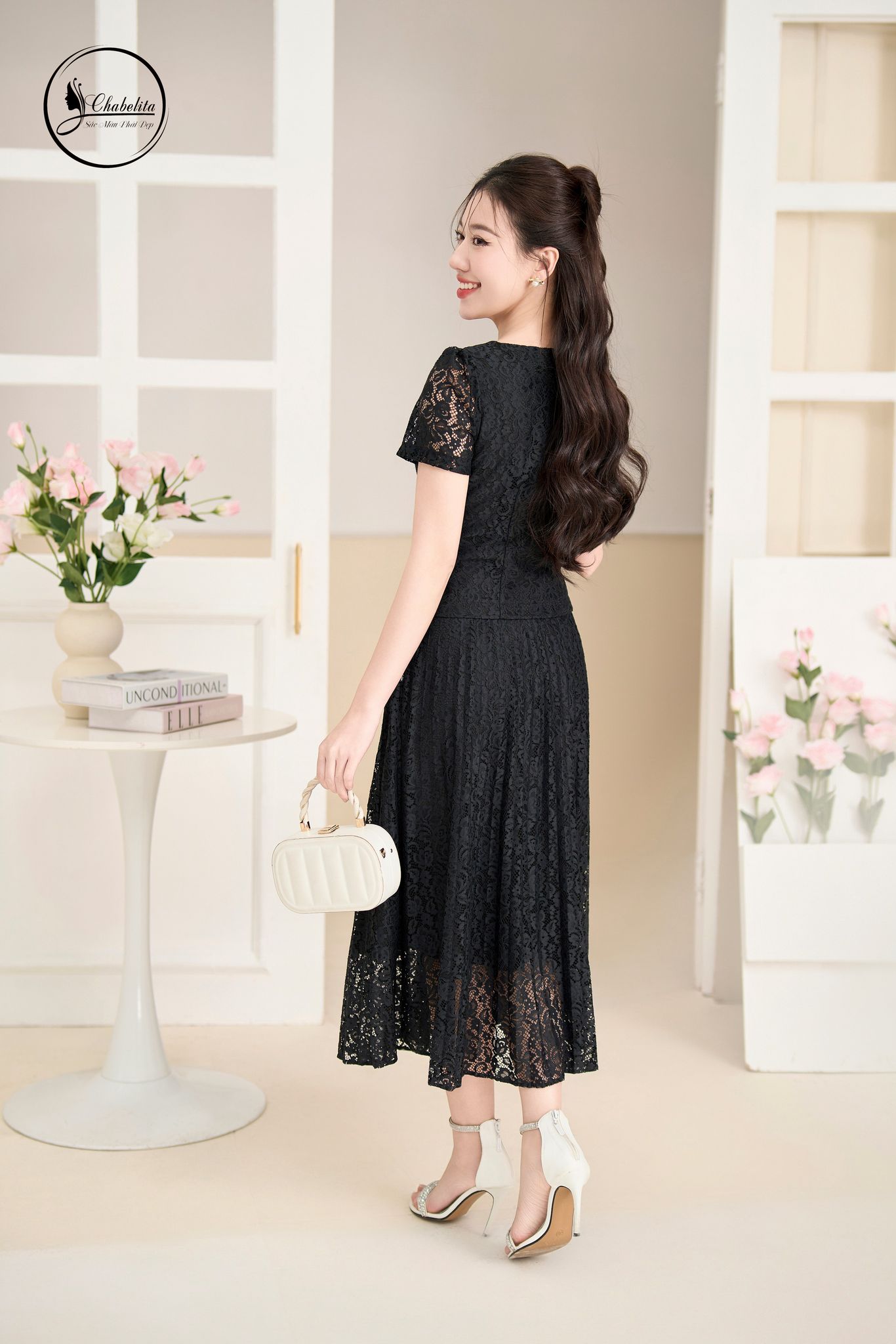 Sét bộ ren màu đen