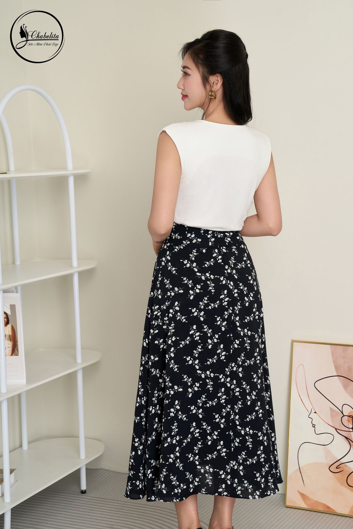 Áo phông cotton màu trắng