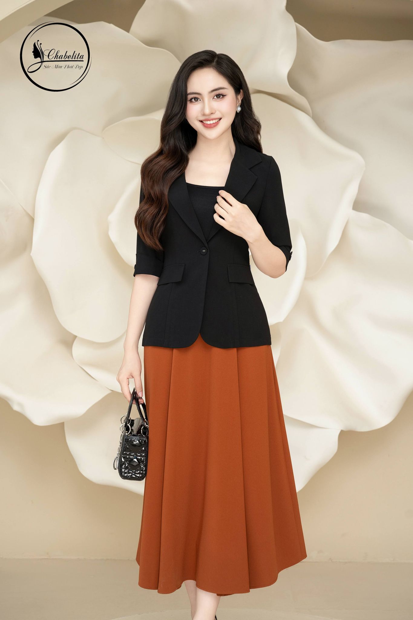 Áo vest 1 lớp tay lỡ màu đen