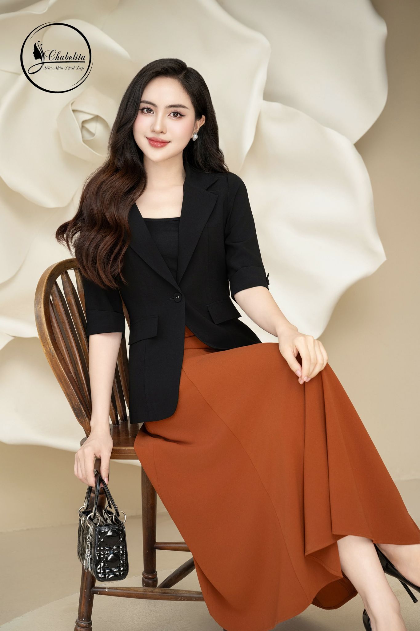 Áo vest 1 lớp tay lỡ màu đen