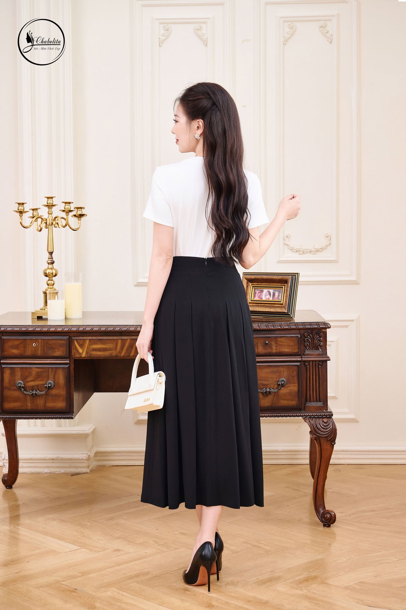 Áo cotton CHANEL màu trắng