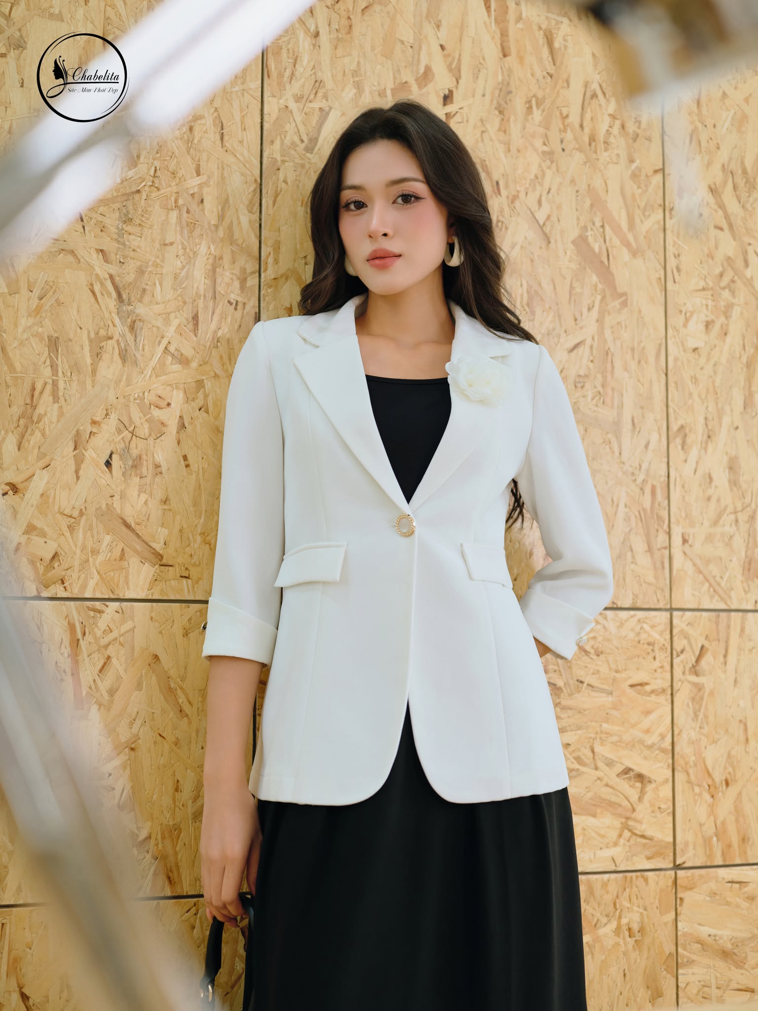 Áo vest 1 lớp màu trắng