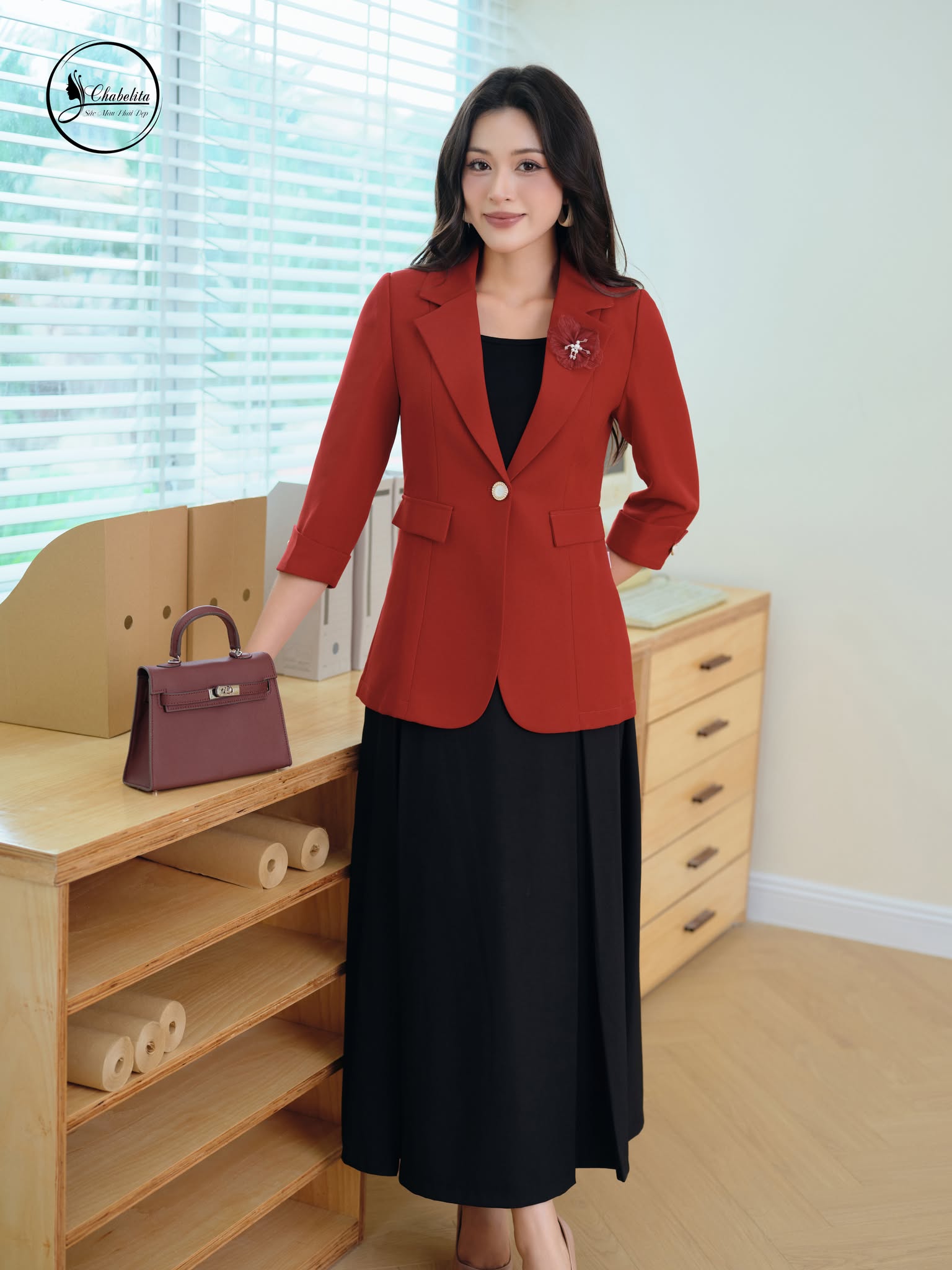 Áo vest 1 lớp màu đỏ