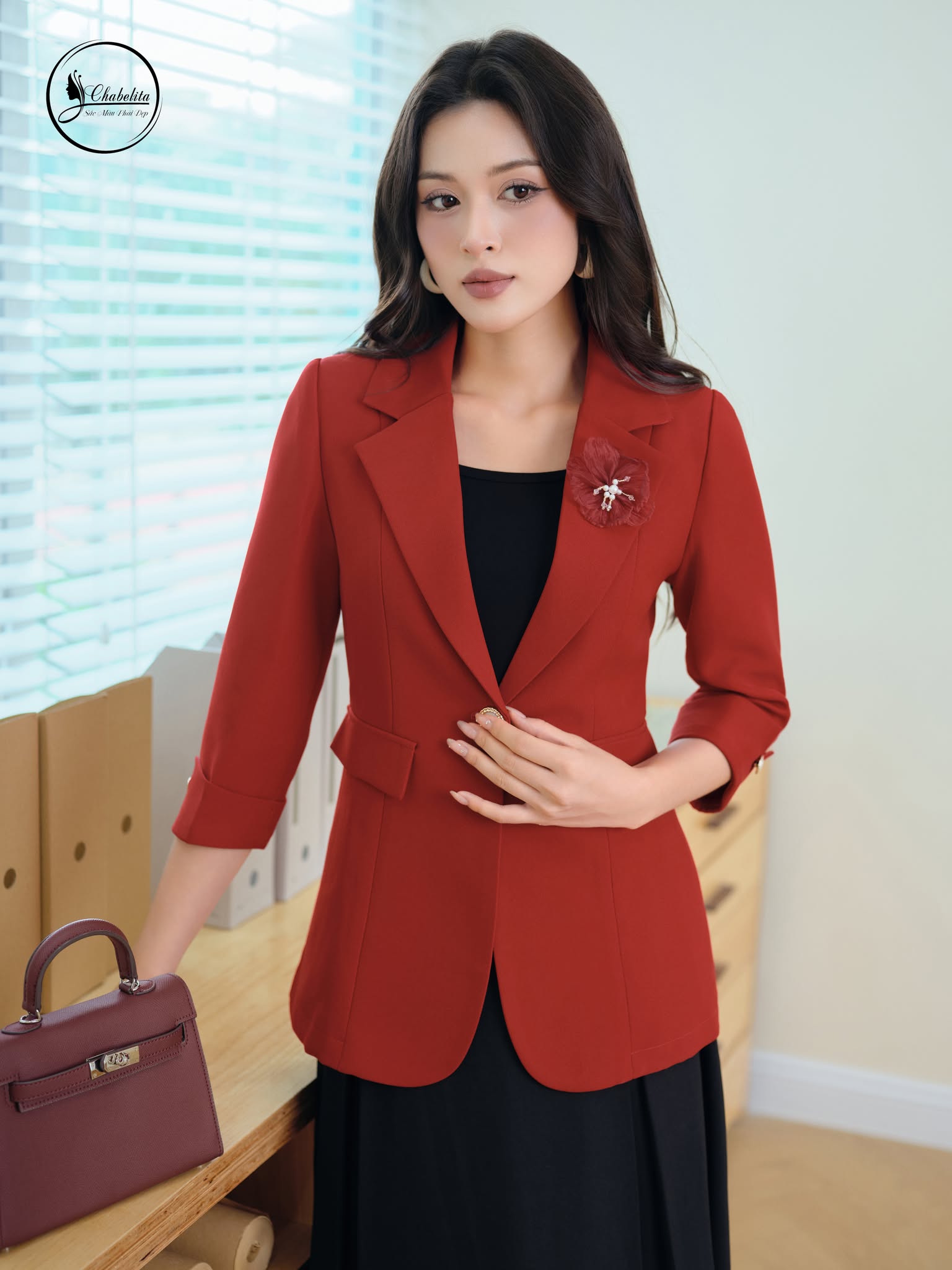 Áo vest 1 lớp màu đỏ