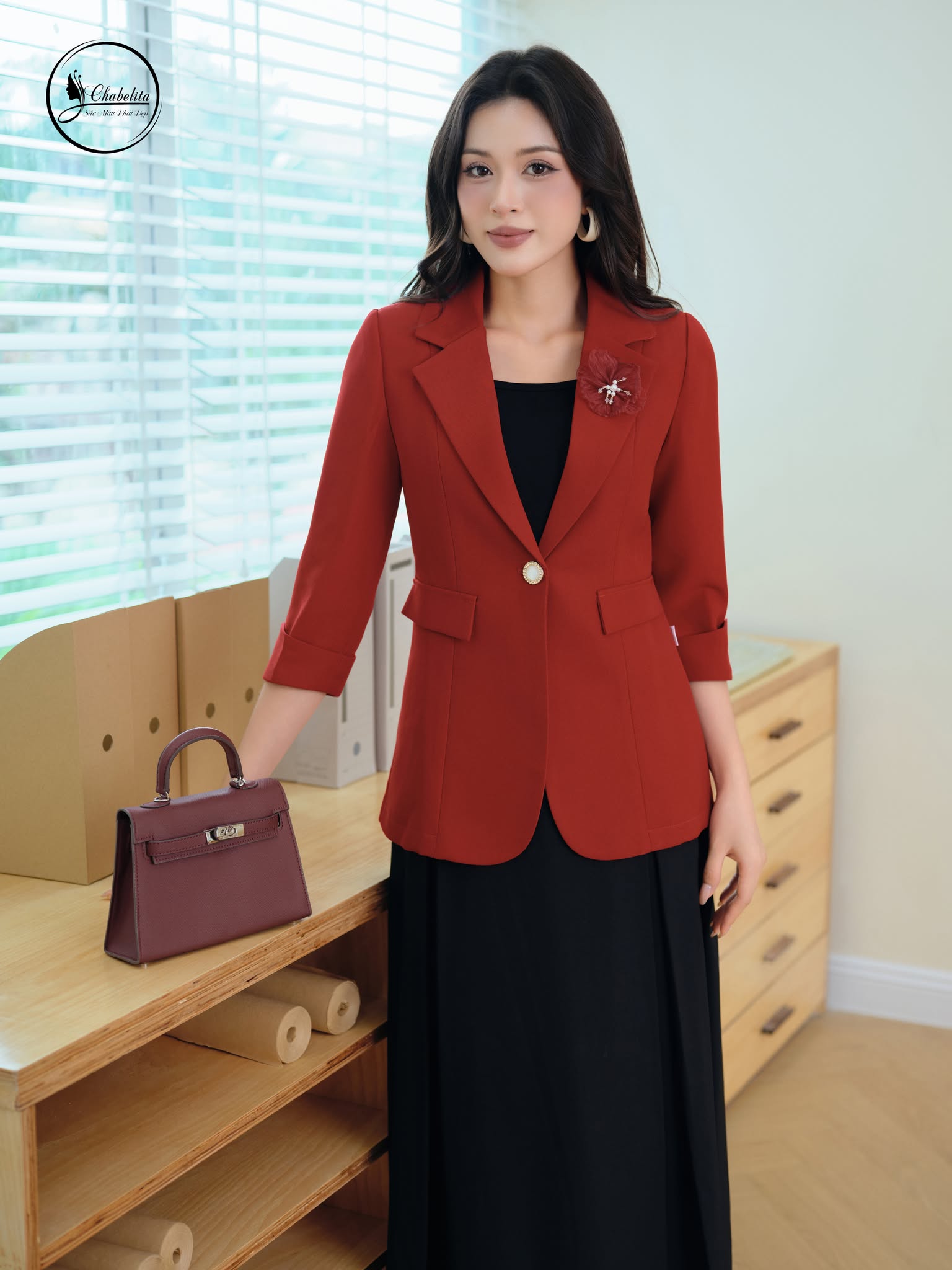 Áo vest 1 lớp màu đỏ