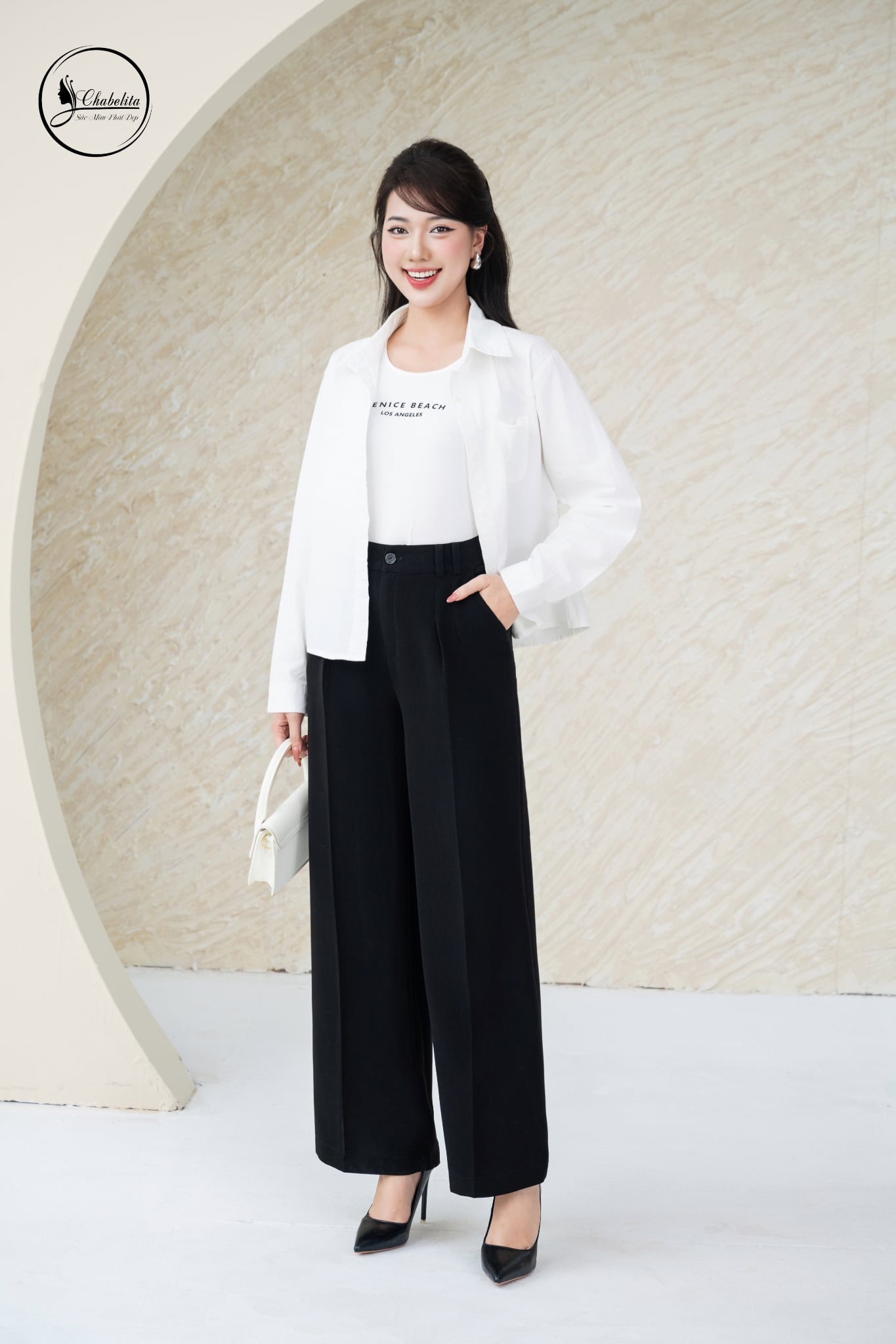 Quần suông 2 ly đỉa gần màu đen