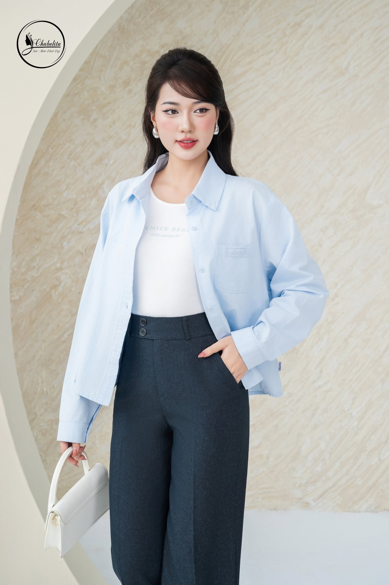 Sét sơ mi màu xanh