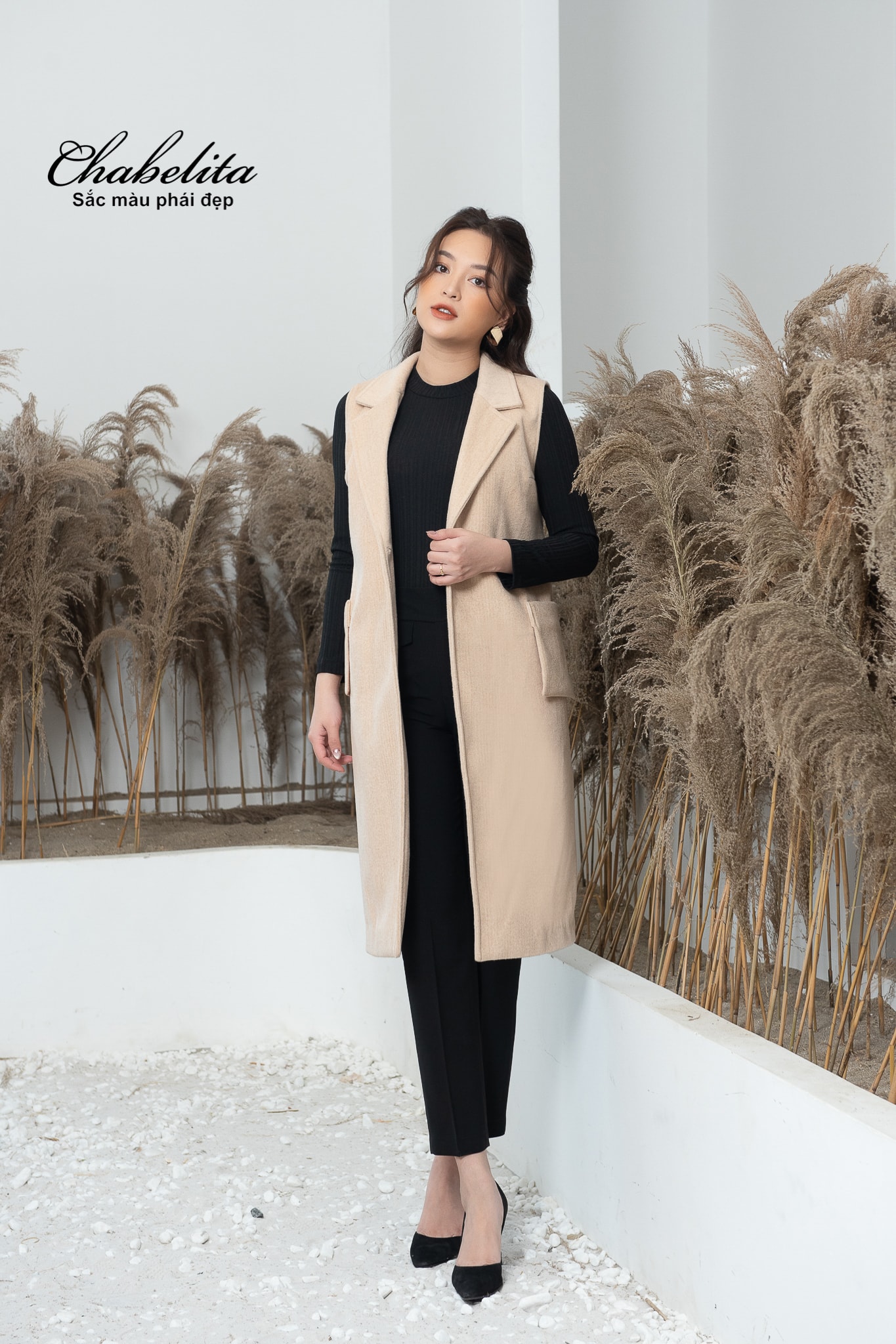 jile màu be dáng dài