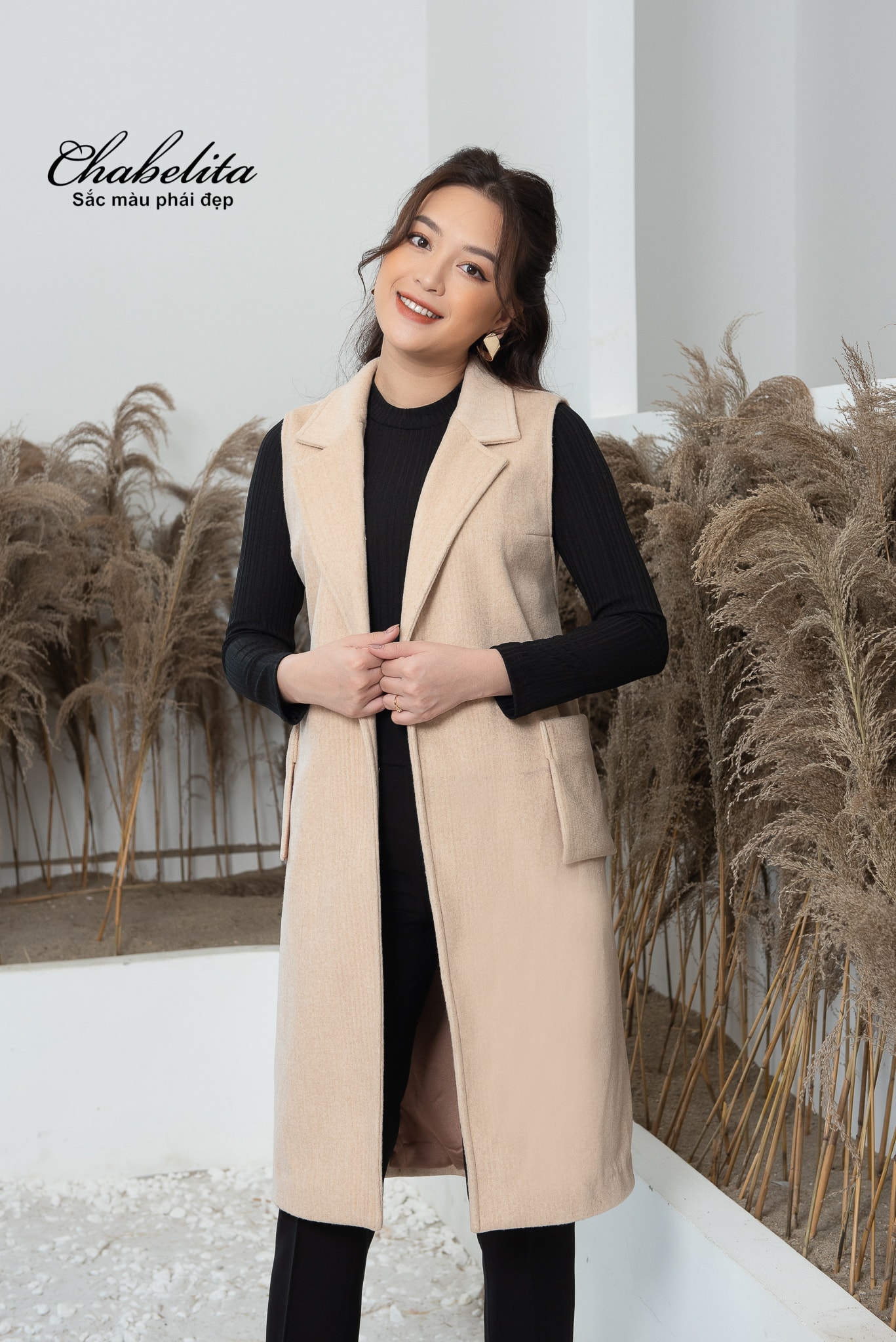 jile màu be dáng dài