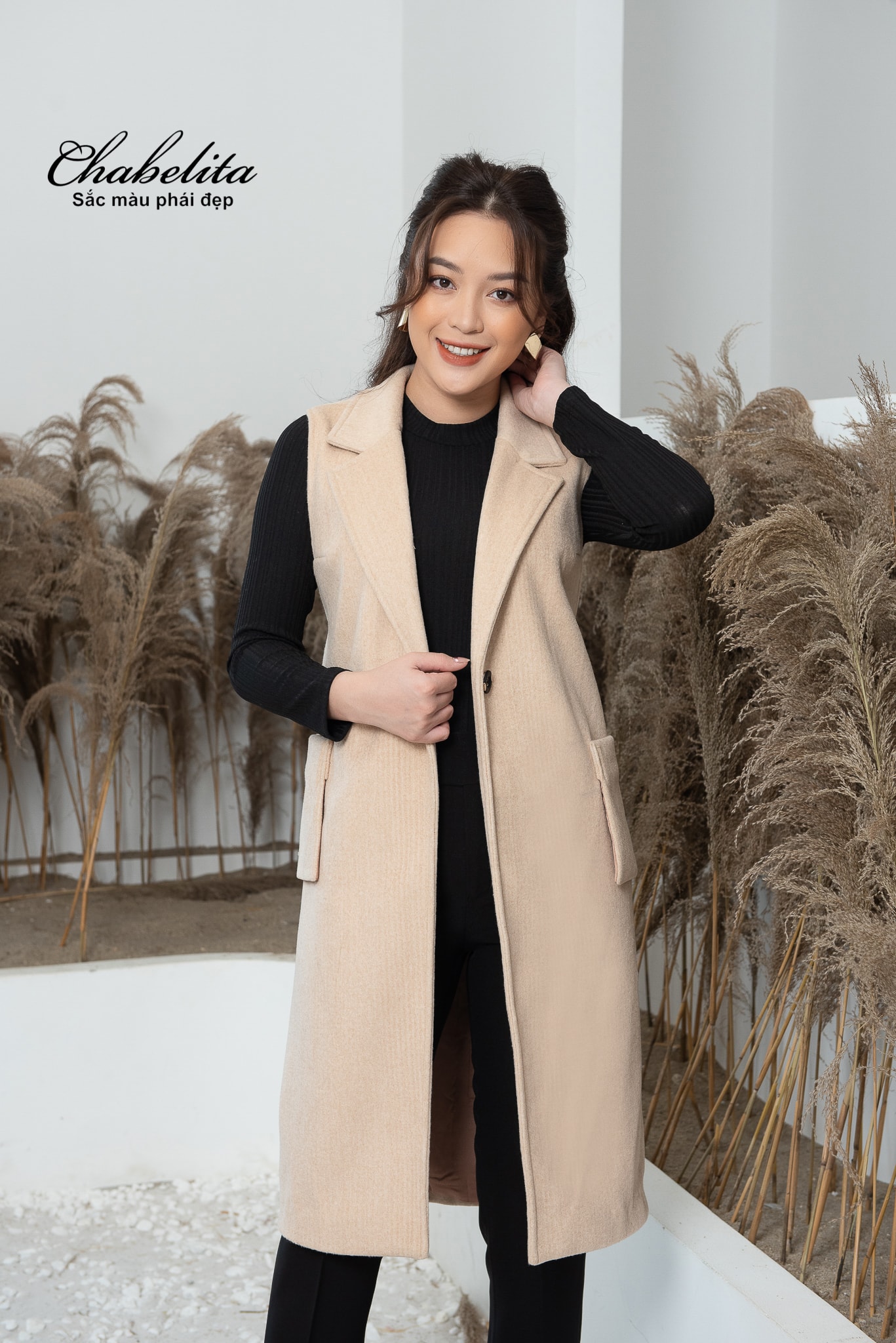 jile màu be dáng dài