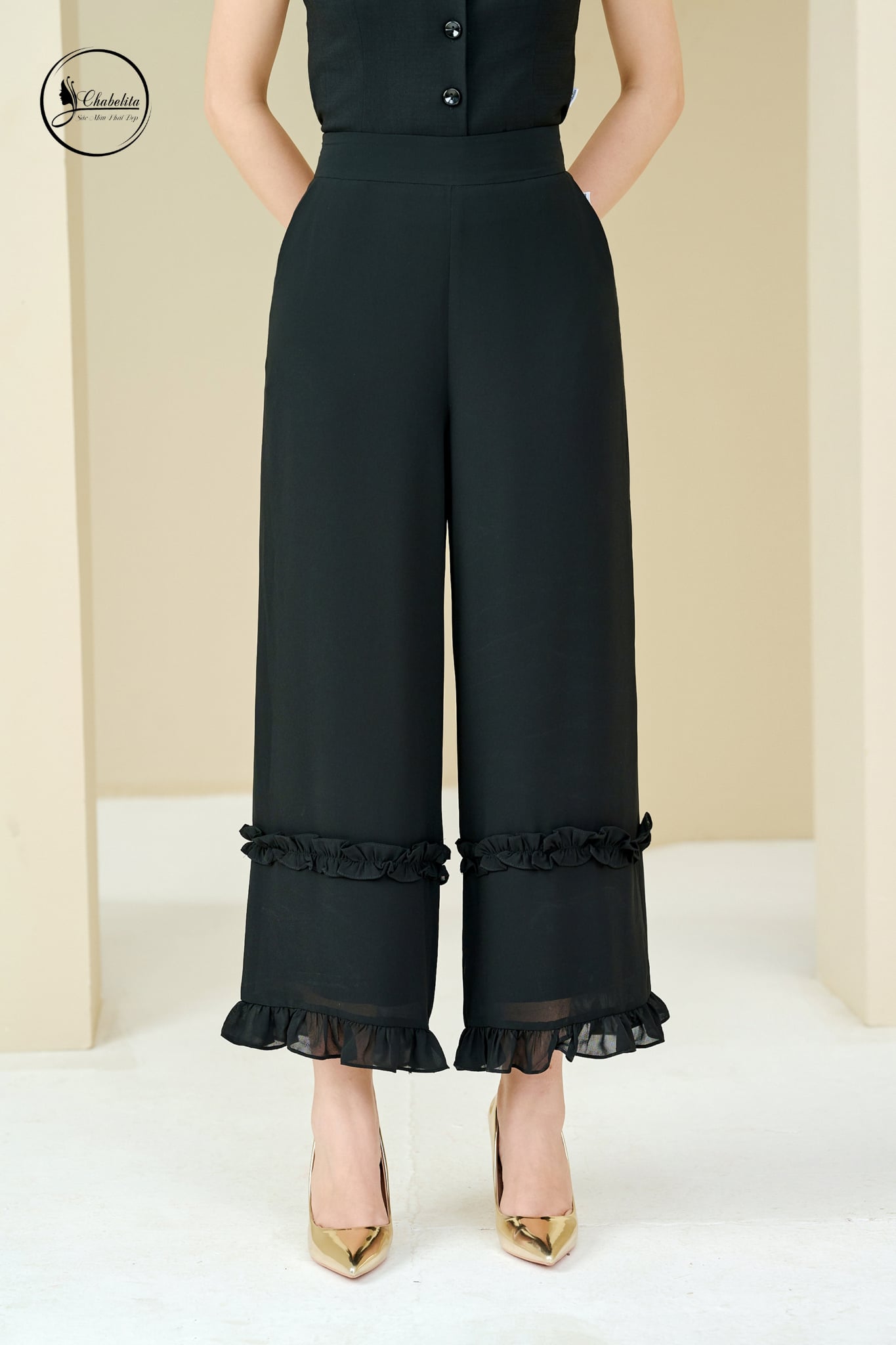 Quần 2 lớp chi phong đen