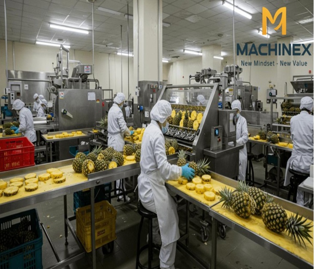 Bật Mí Quy Trình Sản Xuất Dứa Sấy Dẻo Quy Mô Công Nghiệp