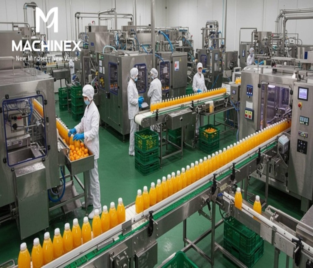 Công Nghệ Sản Xuất Nước Ép Trái Cây Đóng Chai Trong Nhà Máy Hiện Đại