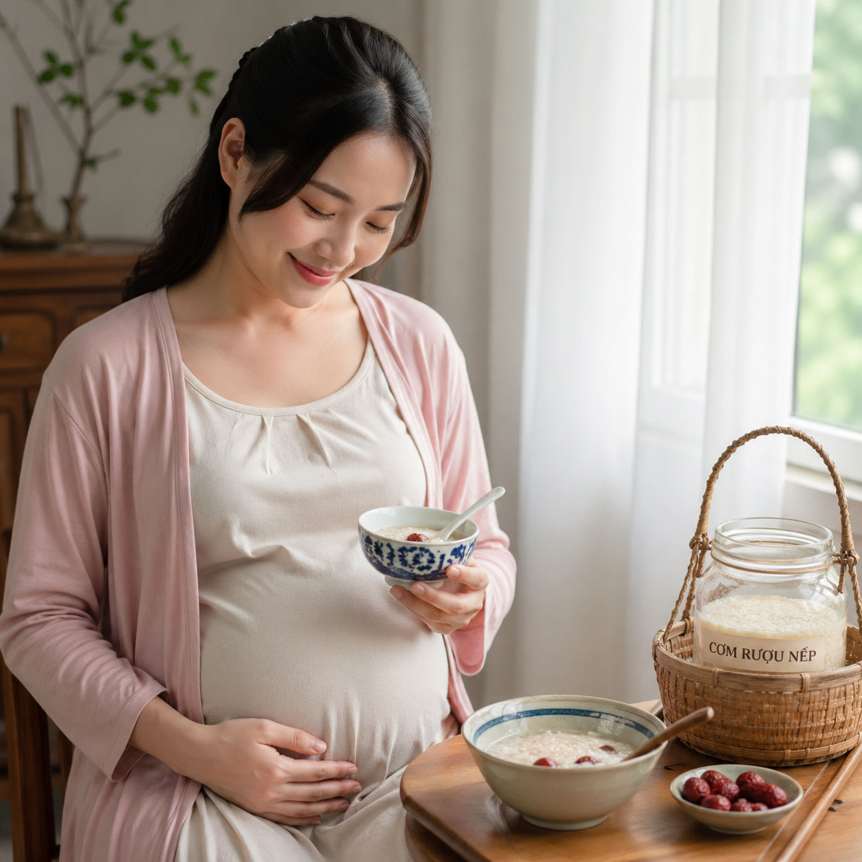 Bà bầu ăn rượu nếp có tốt hay không?