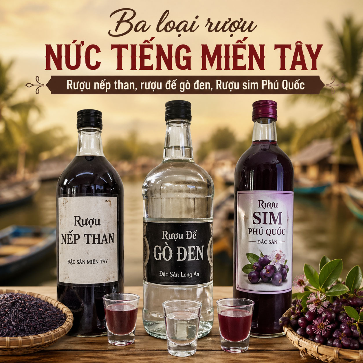 Ba loại ruợu nức tiếng miền Tây và cách nấu