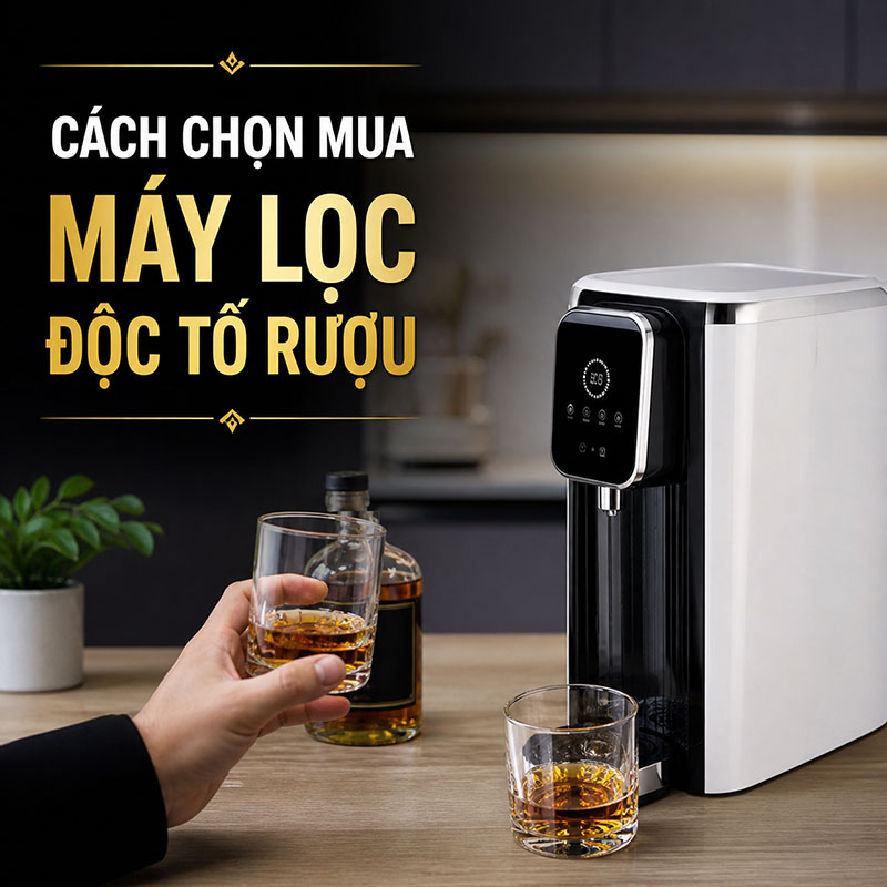 Gợi ý mọi khách hàng mua máy lọc độc tố rượu phù hợp nhất