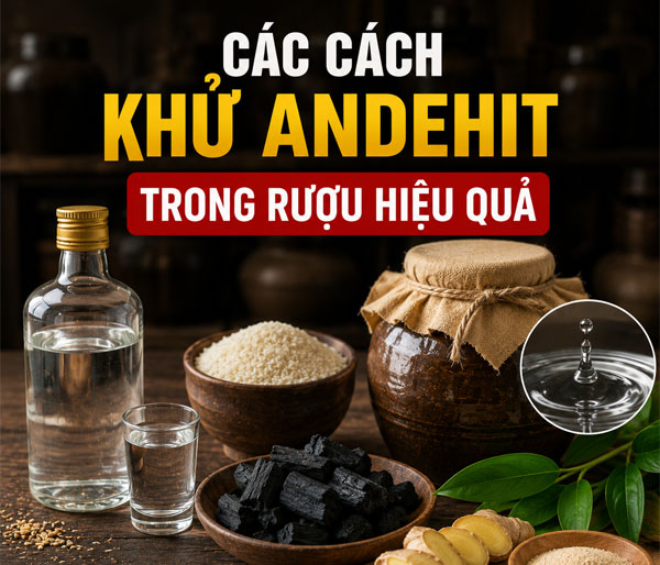 Các cách khử andehit trong rượu hiệu quả