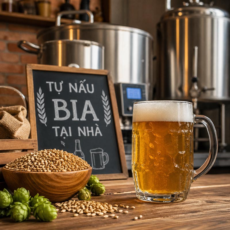 Bí quyết để bạn tự nấu bia tại nhà - Đơn giản