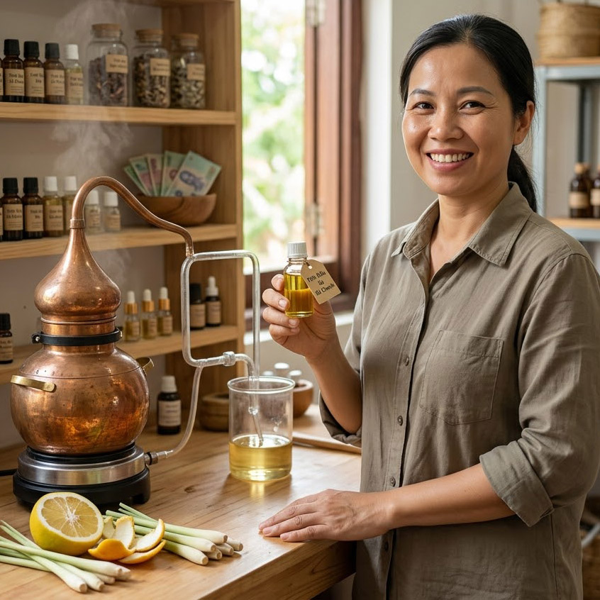Có hay không làm giàu từ chưng cất tinh dầu