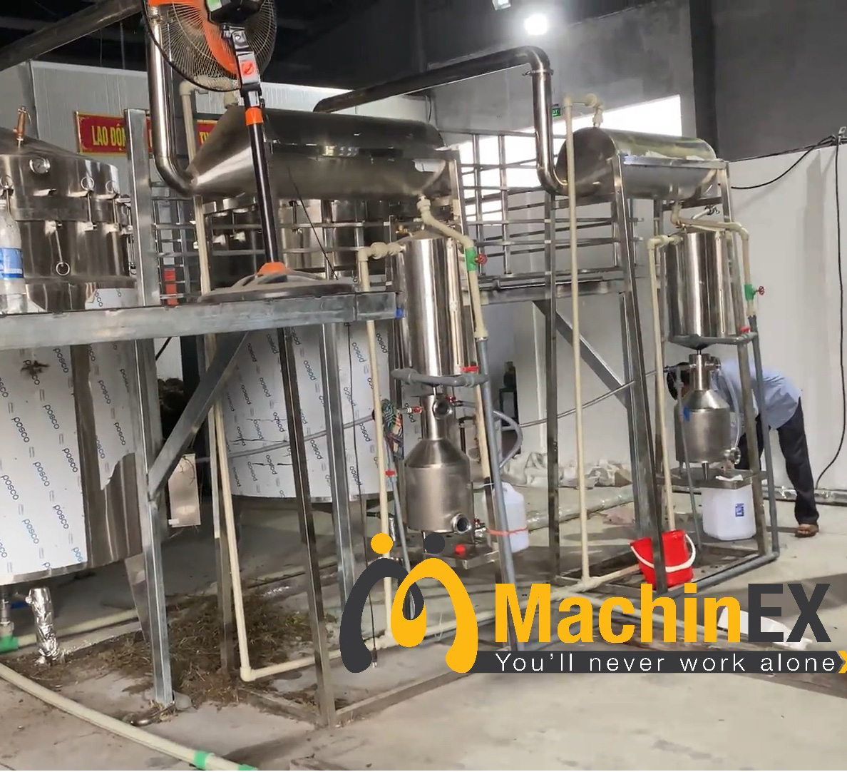 Dây Chuyền Sản Xuất Tinh Dầu Tràm Trà 6000L