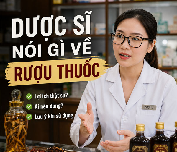 Dược sĩ nói gì về rượu thuốc