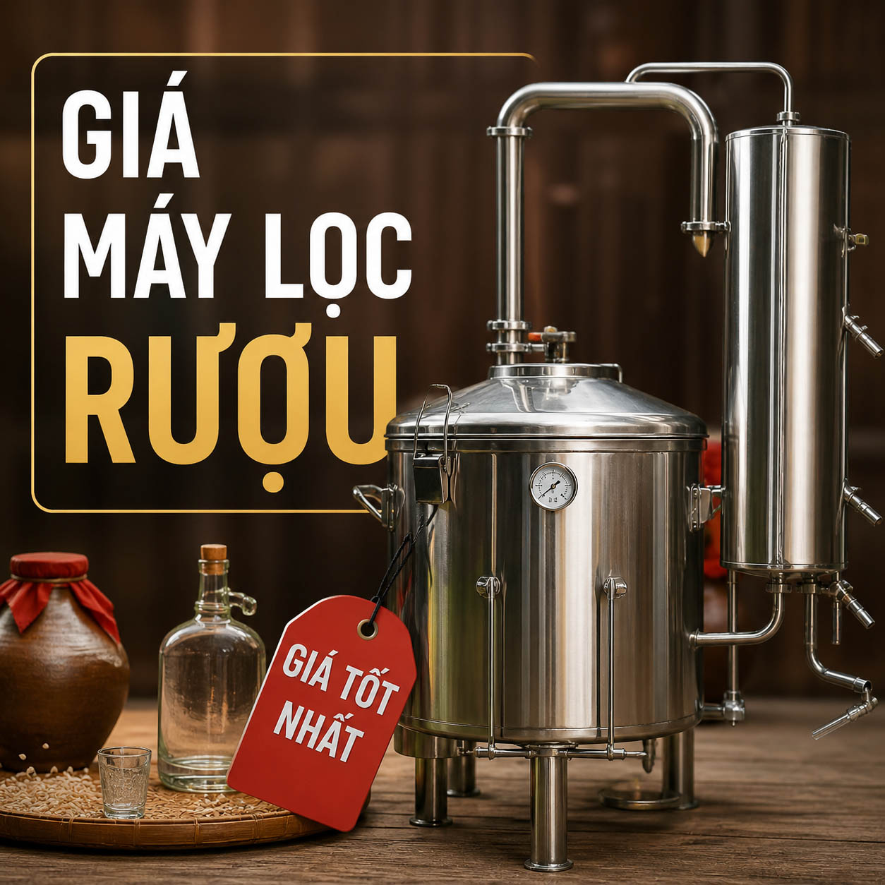 Giá máy lọc rượu phù hợp với quy mô sản xuất