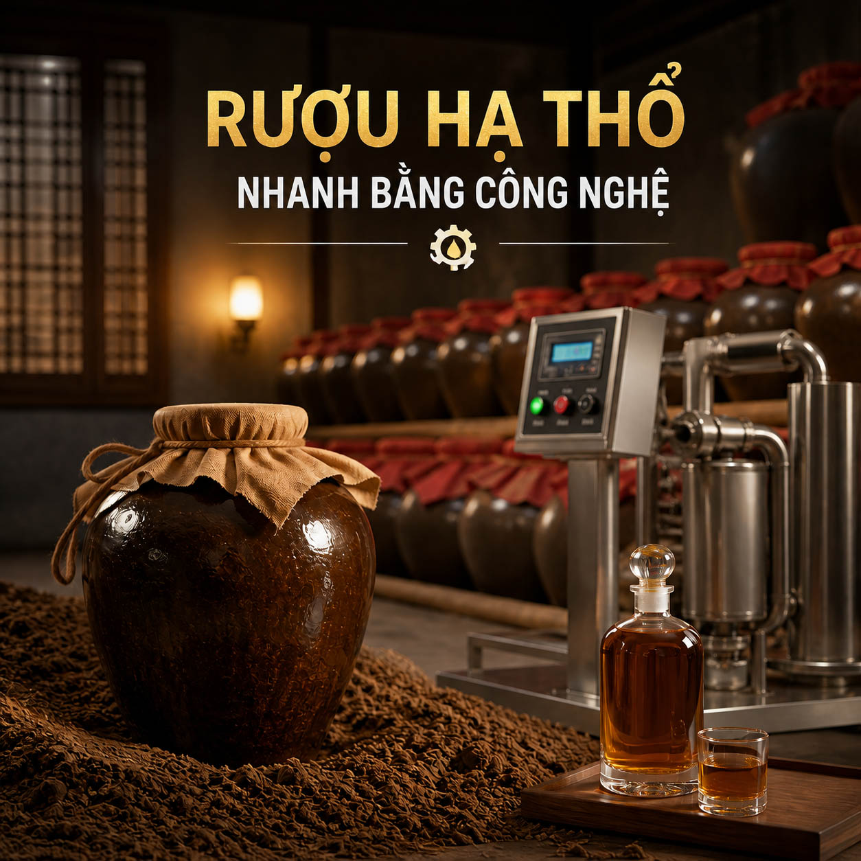 Có ngay rượu hạ thổ bằng công nghệ lão hóa rượu