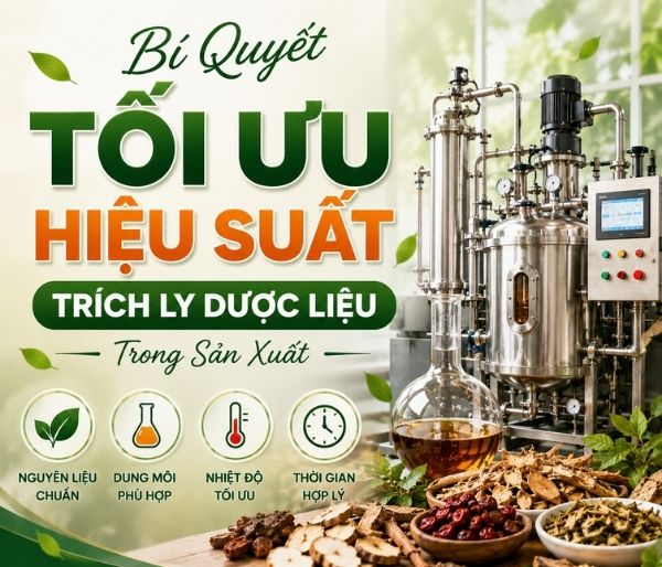 Bí Quyết Tối Ưu Hiệu Suất Trích Ly Dược Liệu Trong Sản Xuất