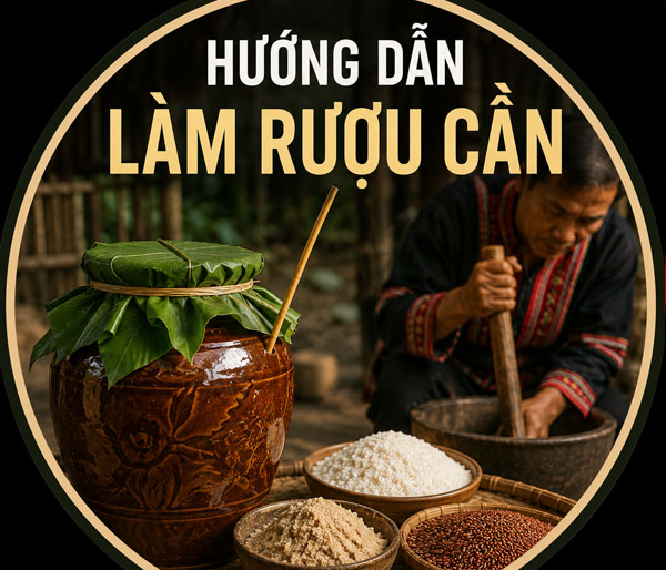 Hướng dẫn làm rượu cần của Đồng bào dân tộc Tây Nguyên