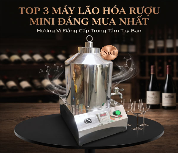 Top 3 máy lão hóa rượu mini đáng mua nhất 2026