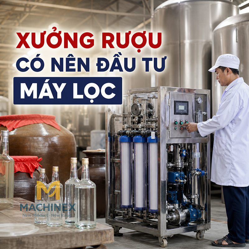 Lời khuyên nên đầu tư máy lọc rượu hiện đại cho xưởng nấu rượu thủ công